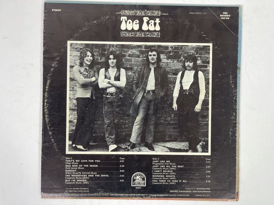 Toe Fat - Toe Fat Vinyl Record RS-511 [Photo 2]