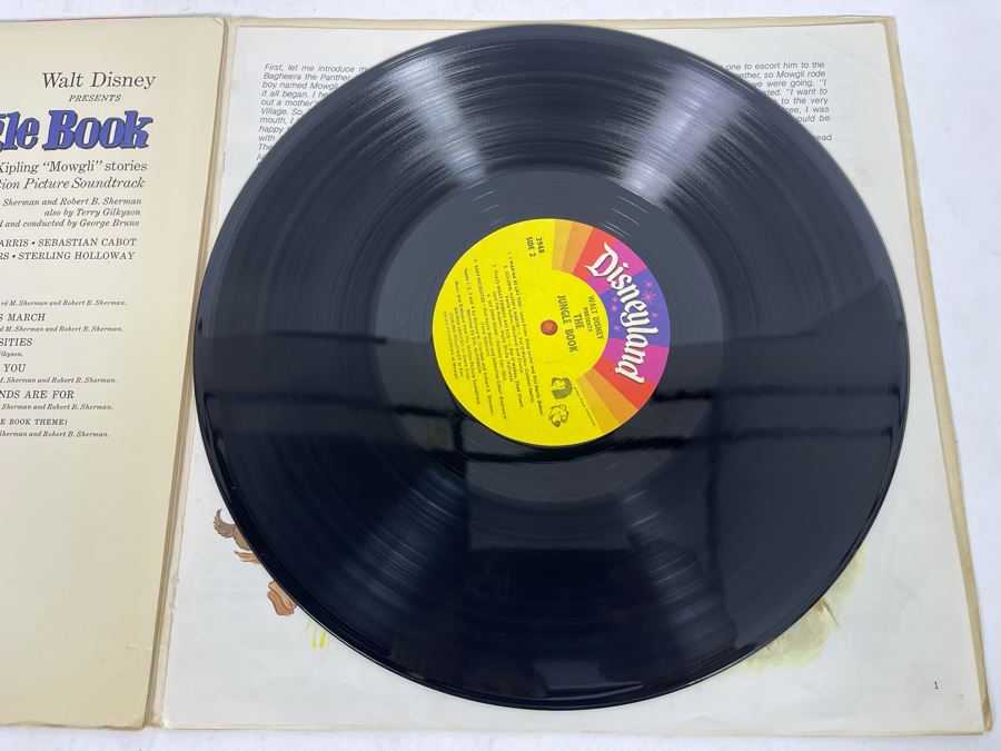 Disneyland Records Walt Disney The Jungle Book Vinyl Record With Book 3948 [Photo 12]