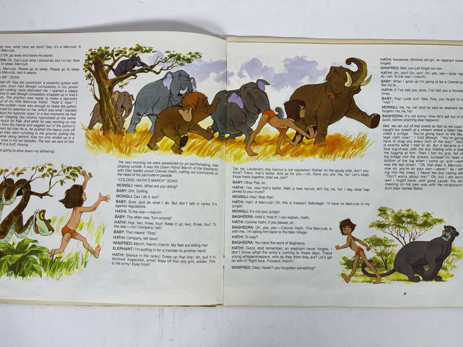 Disneyland Records Walt Disney The Jungle Book Vinyl Record With Book 3948 [Photo 5]