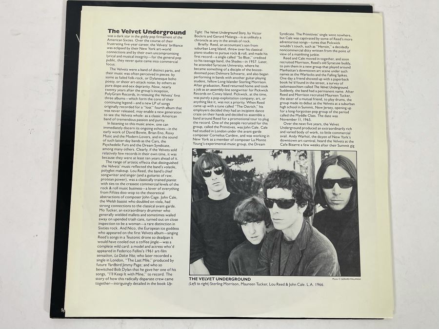 The Velvet Underground White Light / White Heat Vinyl Record [Photo 2]