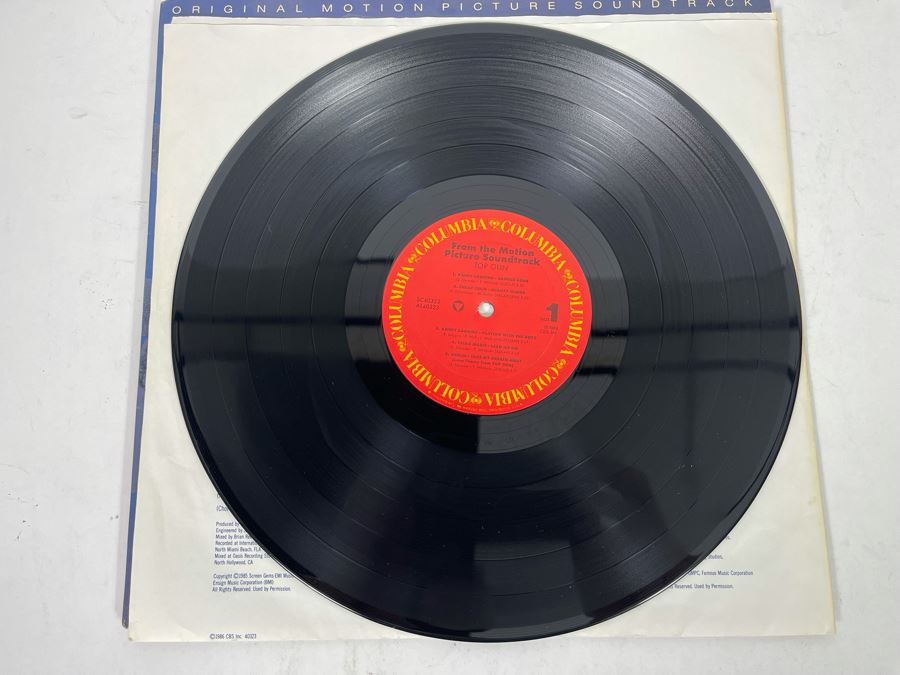 Top Gun Original Motion Picture Soundtrack Vinyl Record [Photo 3]