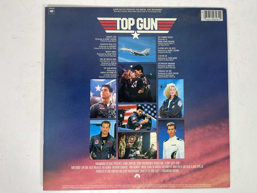 Top Gun Original Motion Picture Soundtrack Vinyl Record [Photo 2]