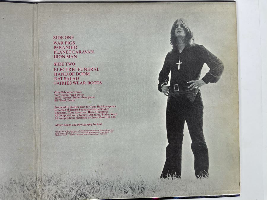 Black Sabbath Paranoid (Iron Man) Vinyl Record 1887 [Photo 5]