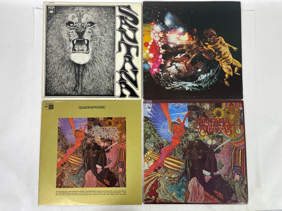 (4) Santana Vinyl Records