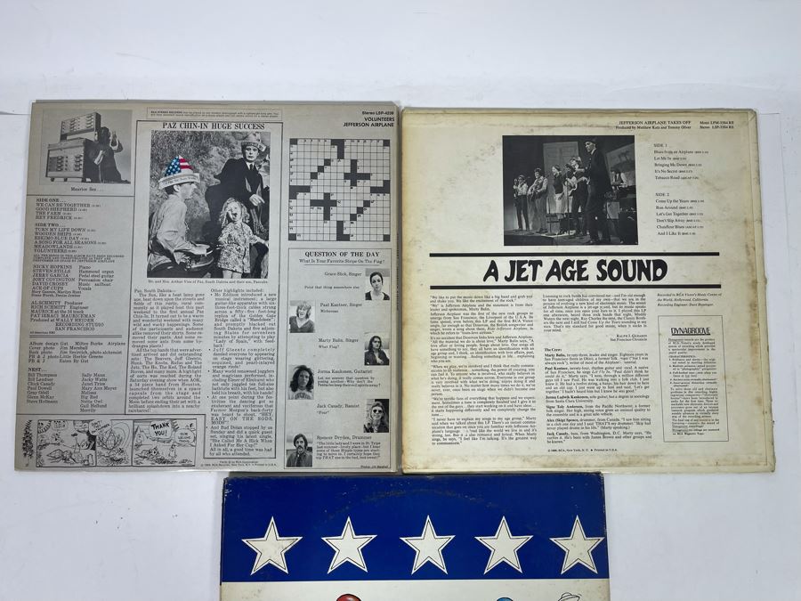 (3) Jefferson Airplane Vinyl Records [Photo 9]