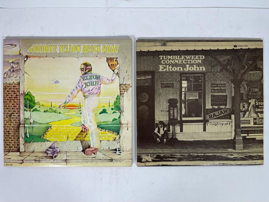 (2) Elton John Vinyl Records [Photo 1]