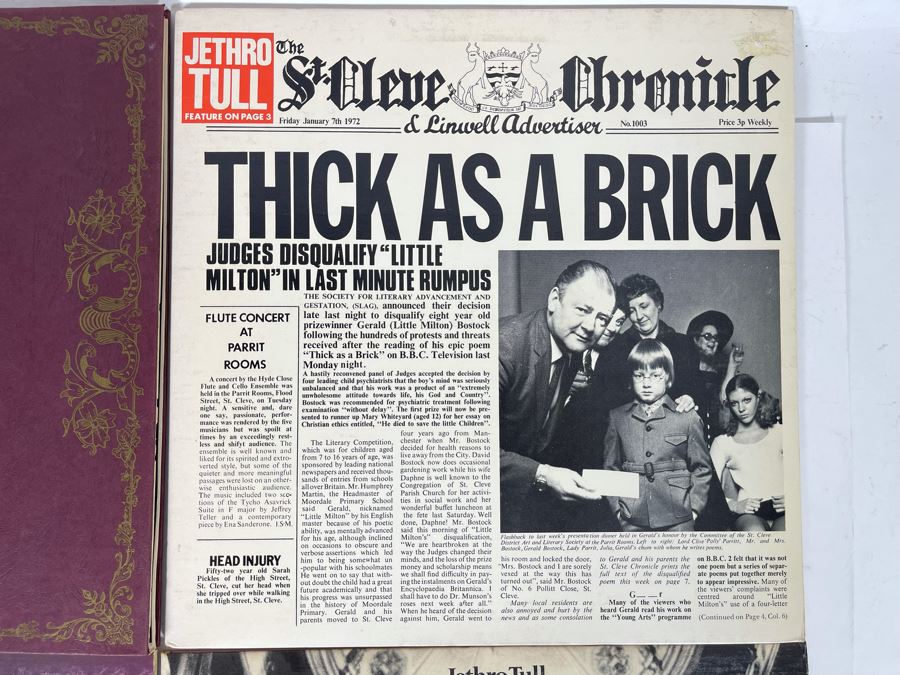 (4) Jethro Tull Vinyl Records [Photo 4]