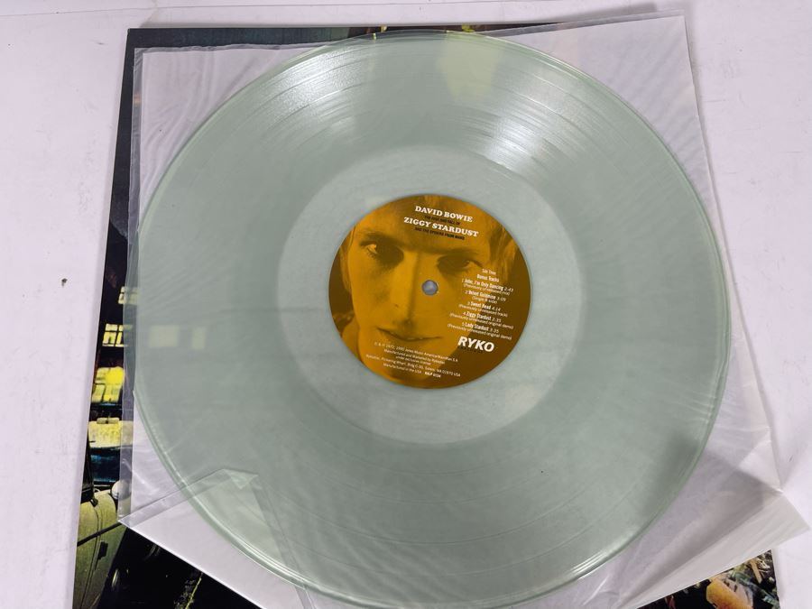 (3) David Bowie Vinyl Records Including Limited Edition Clear Vinyl The Rise And Fall Of Ziggy Stardust And The Spiders RALP 0134 [Photo 15]