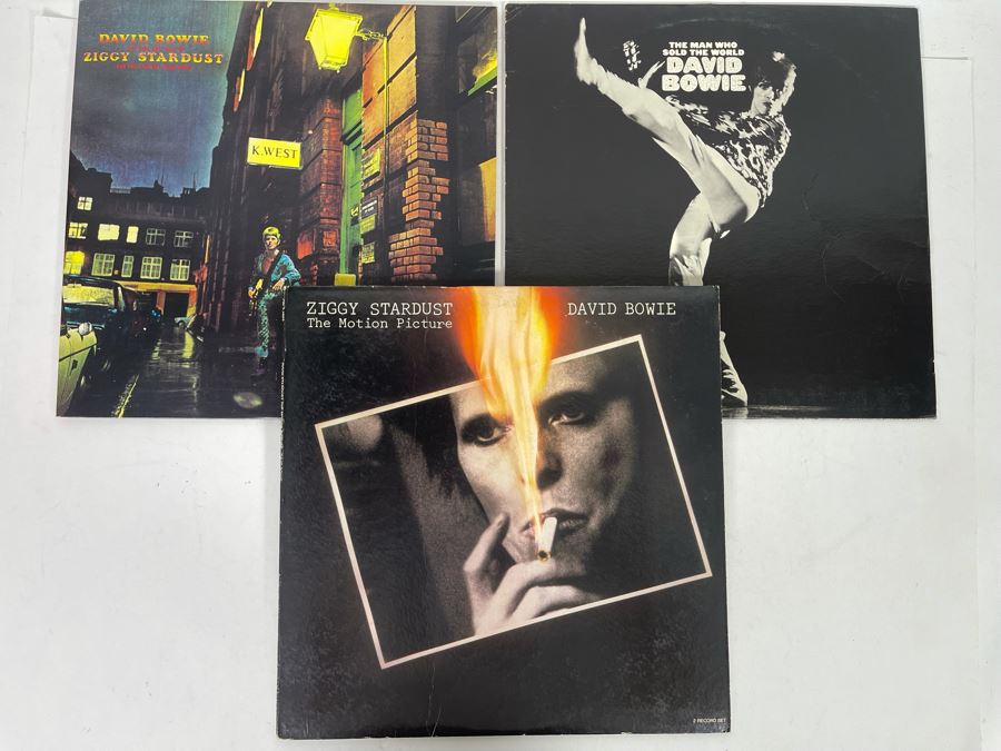 (3) David Bowie Vinyl Records Including Limited Edition Clear Vinyl The Rise And Fall Of Ziggy Stardust And The Spiders RALP 0134 [Photo 3]