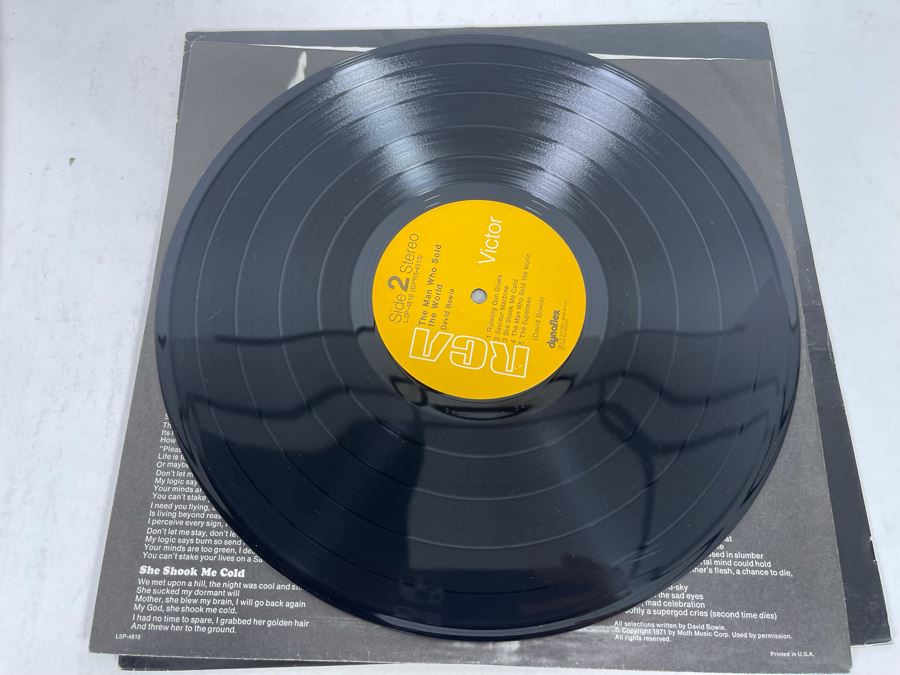 (3) David Bowie Vinyl Records Including Limited Edition Clear Vinyl The Rise And Fall Of Ziggy Stardust And The Spiders RALP 0134 [Photo 18]