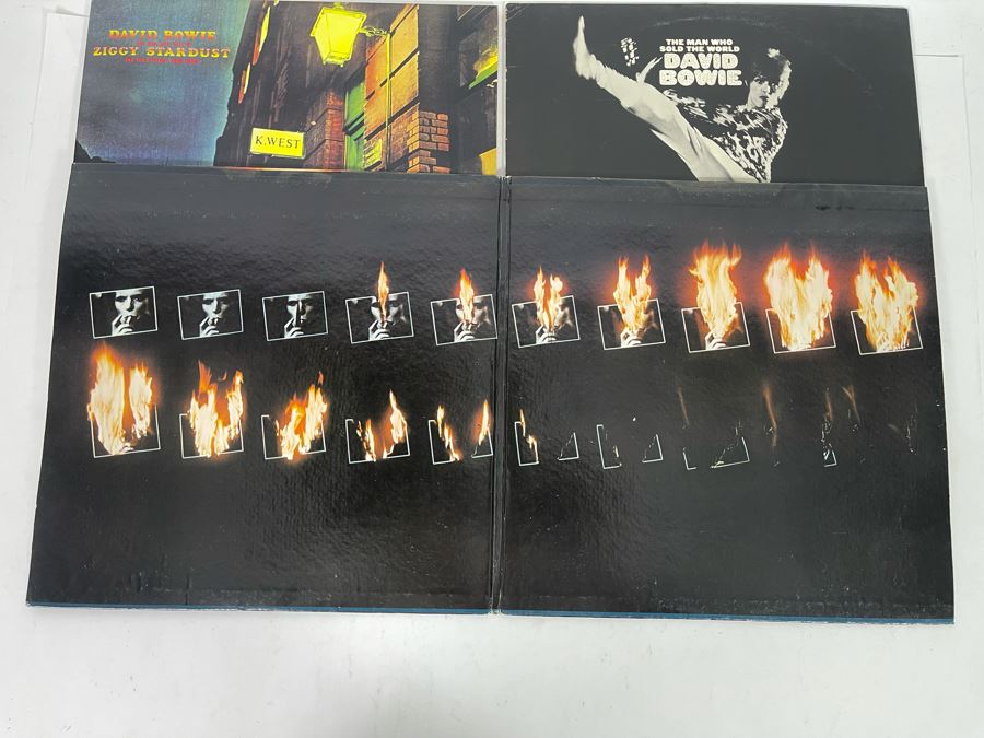 (3) David Bowie Vinyl Records Including Limited Edition Clear Vinyl The Rise And Fall Of Ziggy Stardust And The Spiders RALP 0134 [Photo 7]