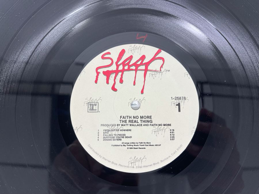 Faith No More The Real Thing Promo Vinyl Record [Photo 5]