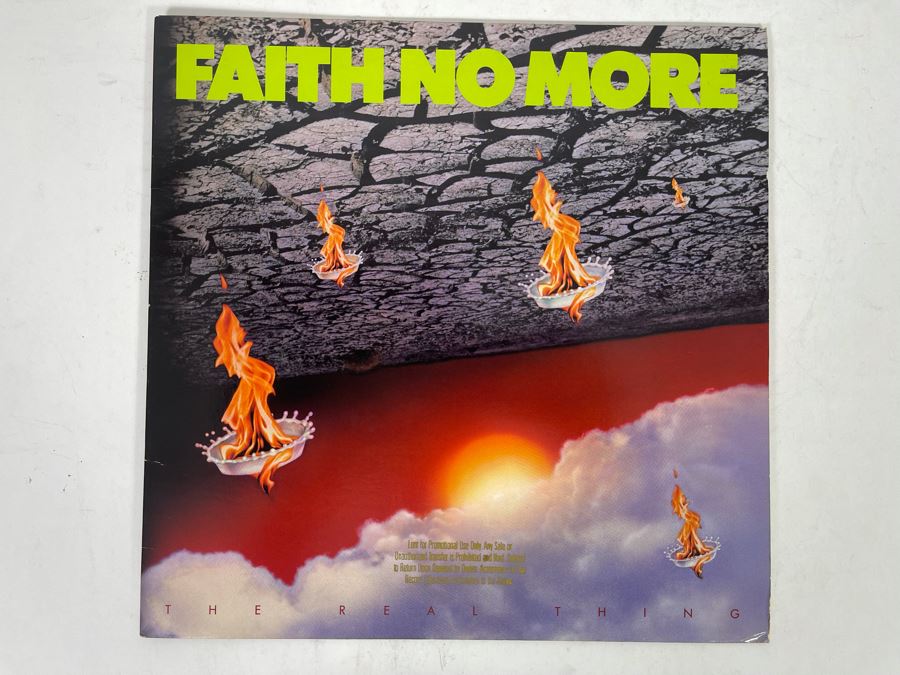 Faith No More The Real Thing Promo Vinyl Record [Photo 1]