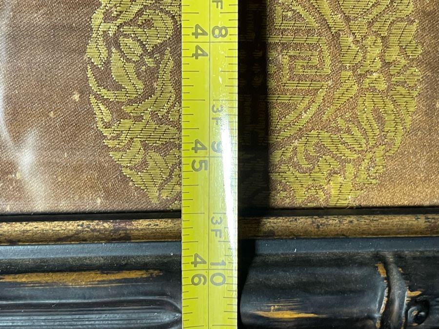 Antique Original Tibetan Thangka Painting With Silk Brocade 29 X 45.5 Nicely Framed - See Photos For Details [Photo 21]