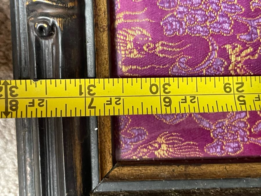 Antique Original Tibetan Thangka Painting With Silk Brocade 31 X 40.5 Nicely Framed - See Photos For Details	 [Photo 18]