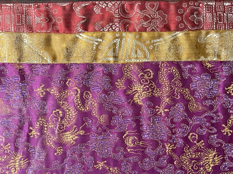 Antique Original Tibetan Thangka Painting With Silk Brocade 31 X 40.5 Nicely Framed - See Photos For Details	 [Photo 16]