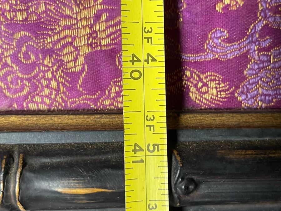 Antique Original Tibetan Thangka Painting With Silk Brocade 31 X 40.5 Nicely Framed - See Photos For Details	 [Photo 19]