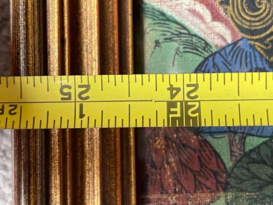 Antique Original Tibetan Thangka Painting 24.5 X 32.5 Nicely Framed - See Photos For Details	 [Photo 27]