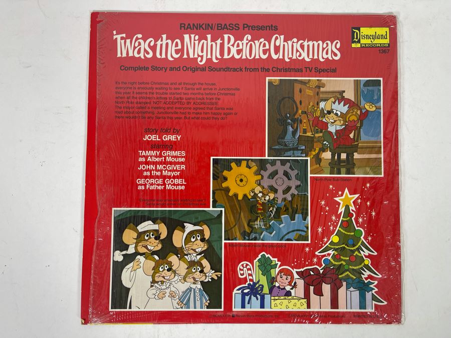 Disneyland Records ’Twas The Night Before Christmas Vinyl Record 1367 [Photo 2]