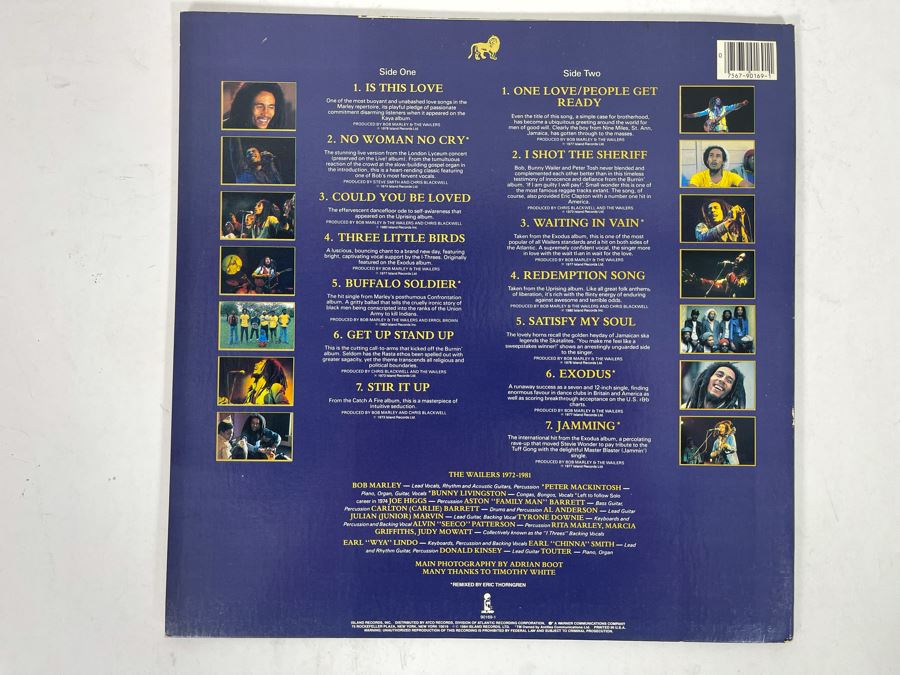 The Best Of Bob Marley And The Wailers Legend Vinyl Record [Photo 3]