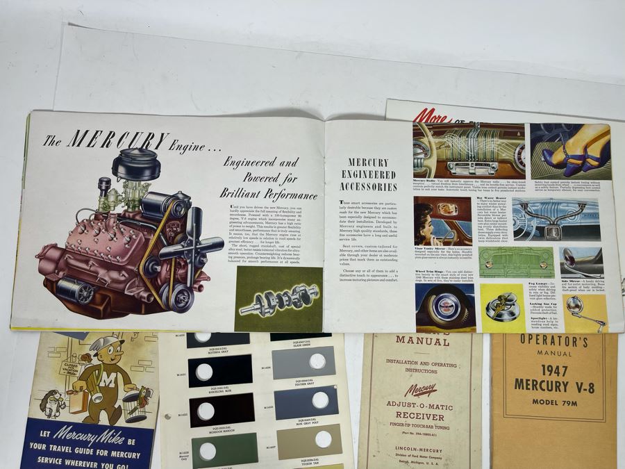 1947 Mercury V-8 Operator’s Manual And Various Vintage 1947 Mercury Automobile Ephemera [Photo 20]