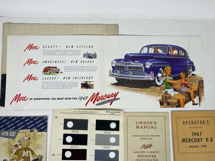 1947 Mercury V-8 Operator’s Manual And Various Vintage 1947 Mercury Automobile Ephemera [Photo 5]