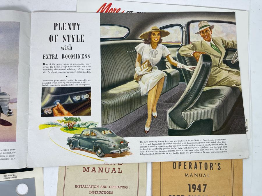 1947 Mercury V-8 Operator’s Manual And Various Vintage 1947 Mercury Automobile Ephemera [Photo 14]