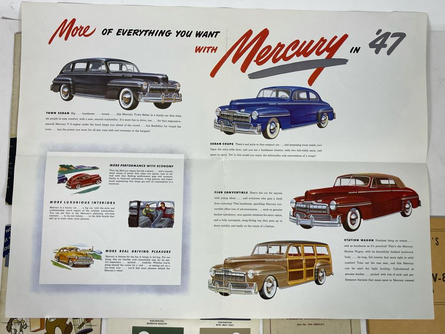 1947 Mercury V-8 Operator’s Manual And Various Vintage 1947 Mercury Automobile Ephemera [Photo 7]