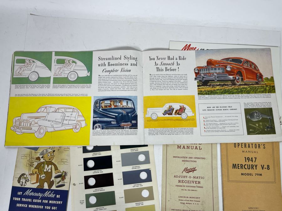 1947 Mercury V-8 Operator’s Manual And Various Vintage 1947 Mercury Automobile Ephemera [Photo 19]