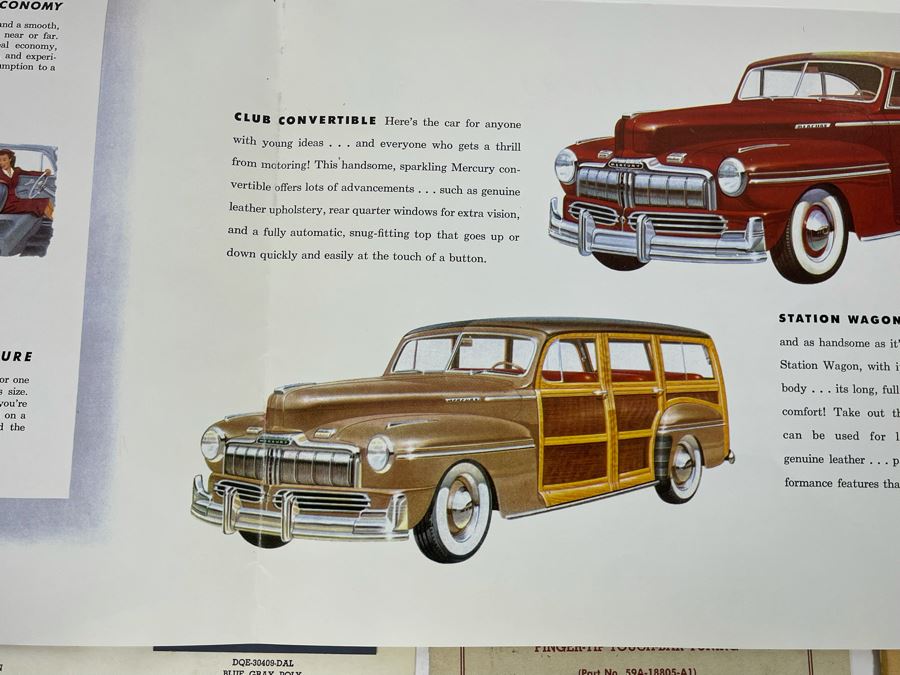 1947 Mercury V-8 Operator’s Manual And Various Vintage 1947 Mercury Automobile Ephemera [Photo 8]