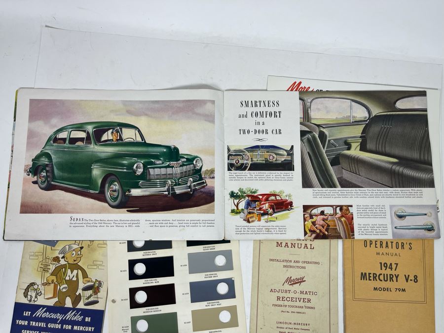 1947 Mercury V-8 Operator’s Manual And Various Vintage 1947 Mercury Automobile Ephemera [Photo 12]