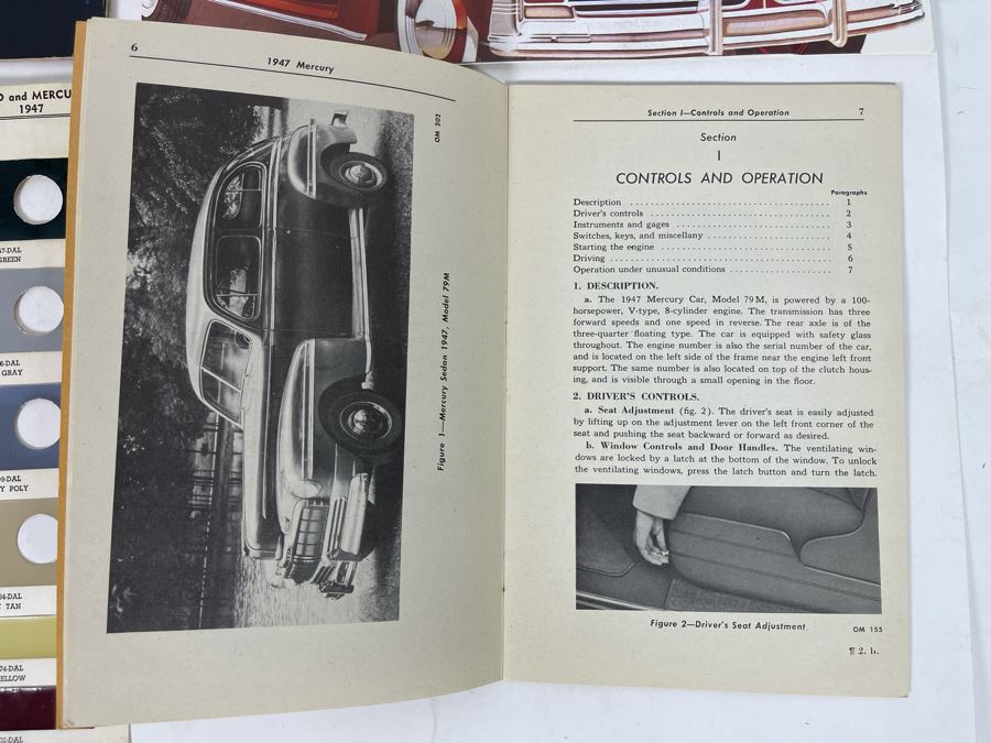 1947 Mercury V-8 Operator’s Manual And Various Vintage 1947 Mercury Automobile Ephemera [Photo 27]
