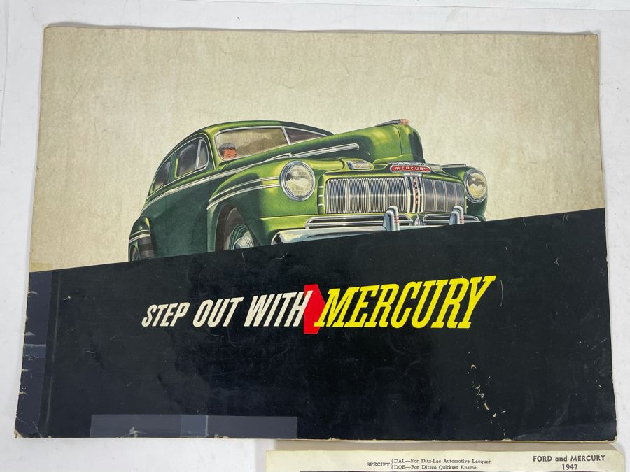 1947 Mercury V-8 Operator’s Manual And Various Vintage 1947 Mercury Automobile Ephemera [Photo 9]