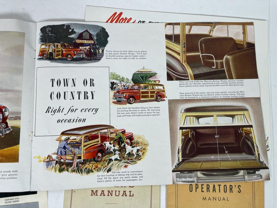 1947 Mercury V-8 Operator’s Manual And Various Vintage 1947 Mercury Automobile Ephemera [Photo 18]