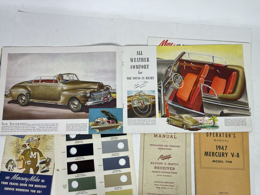 1947 Mercury V-8 Operator’s Manual And Various Vintage 1947 Mercury Automobile Ephemera [Photo 16]