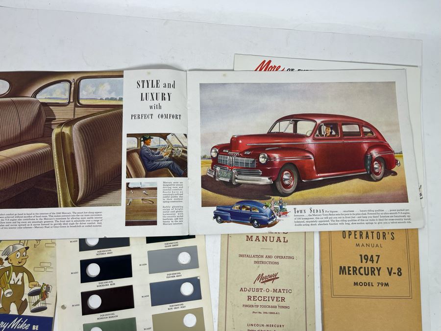1947 Mercury V-8 Operator’s Manual And Various Vintage 1947 Mercury Automobile Ephemera [Photo 15]