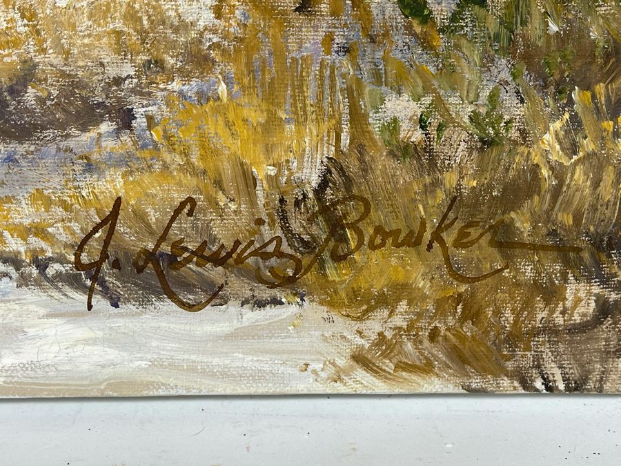 Original Jackie Lewis Bowker Palm Springs Area Desert Painting 40 X 30 [Photo 10]