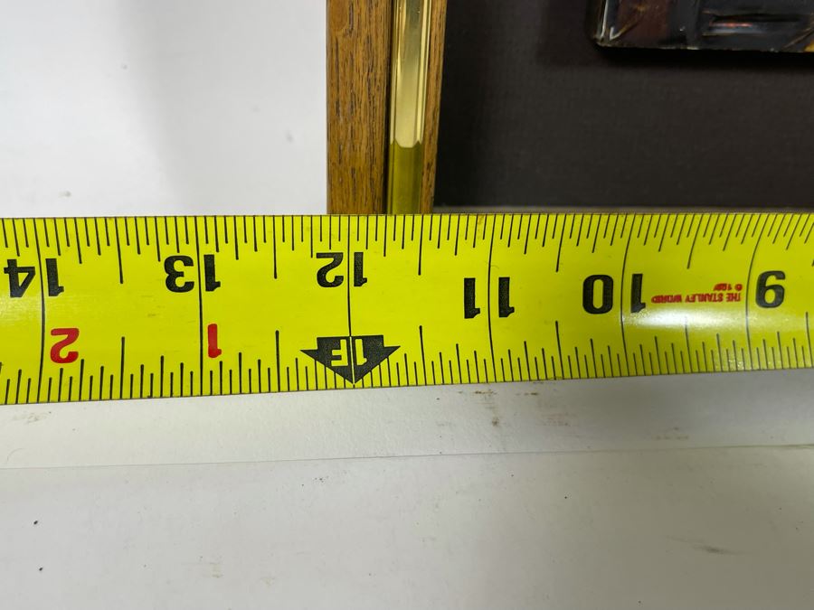 Embossed Metal City Scene Artwork Framed 12 X 23 [Photo 5]