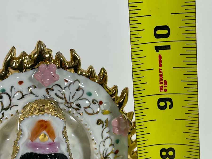 Chinese Porcelain Sitting Guan Yin Kuan Yin Statue 6W X 10H [Photo 14]