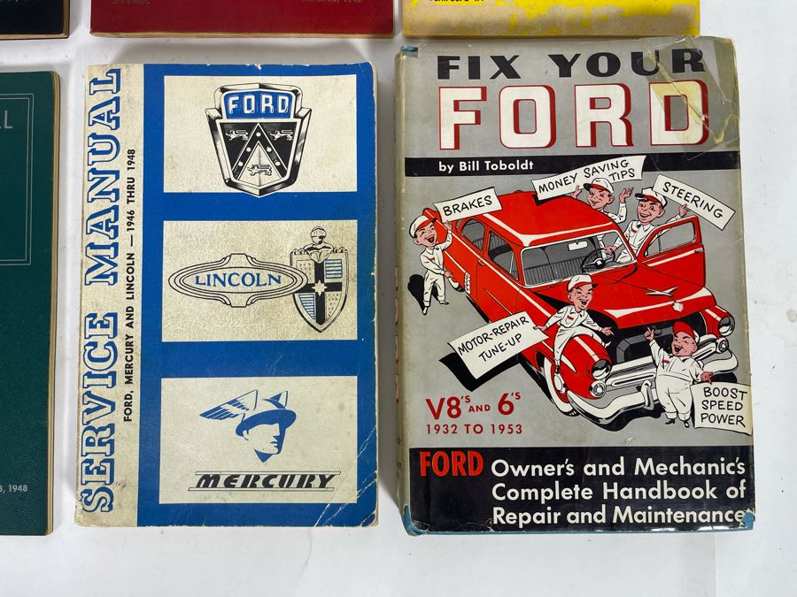 FORD Automobile Service Manuals From 1940s And Various FORD Books