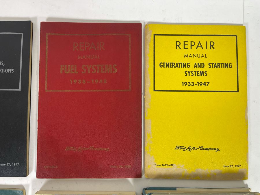 FORD Automobile Service Manuals From 1940s And Various FORD Books