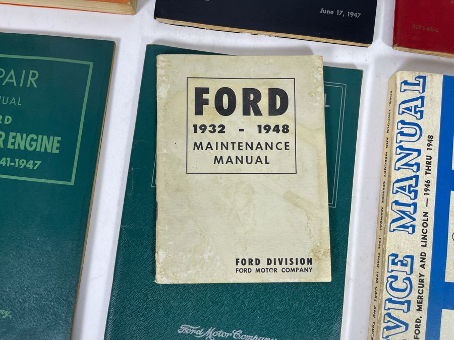 Ford Automobile Service Manuals From S And Various Ford Books