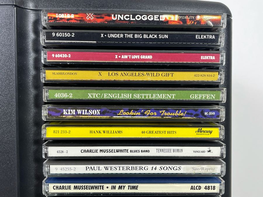 Huge Collection Of Rock & Roll / Blues CDs Plus (2) CD Holders [Photo 2]