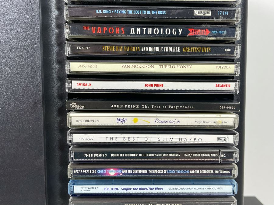 Huge Collection Of Rock & Roll / Blues CDs Plus (2) CD Holders [Photo 3]