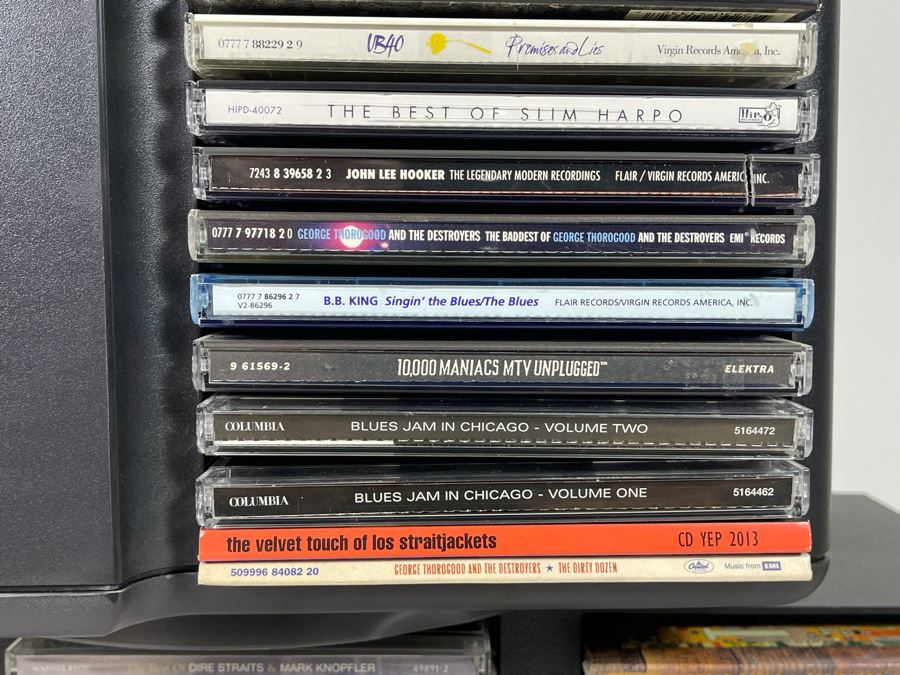 Huge Collection Of Rock & Roll / Blues CDs Plus (2) CD Holders [Photo 4]