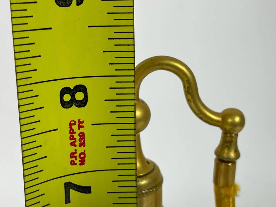 DeVilbiss Hand Painted Glass Perfume Bottle 8H [Photo 8]