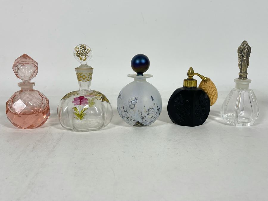 Collection Of Perfume Bottles (Right Bottle Has Sterling Top) [Photo 5]