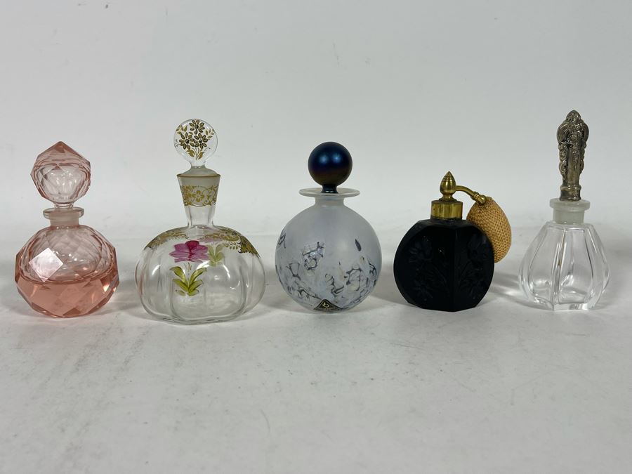 Collection Of Perfume Bottles (Right Bottle Has Sterling Top) [Photo 4]
