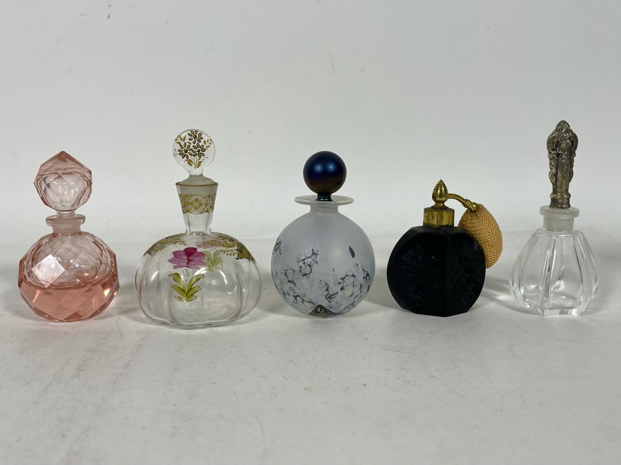 Collection Of Perfume Bottles (Right Bottle Has Sterling Top) [Photo 3]