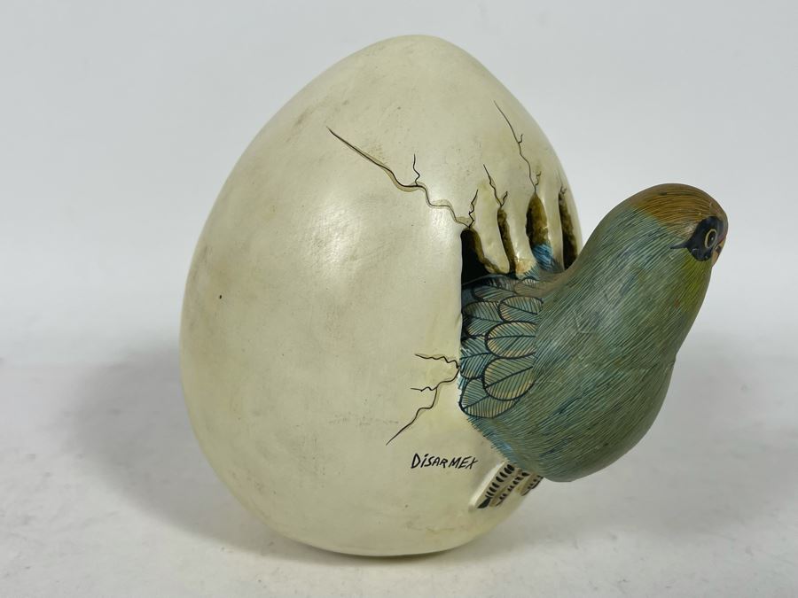 Vintage Disarmex Bird Coming Out Of Egg Figurine Made In Mexico 5.5H [Photo 10]
